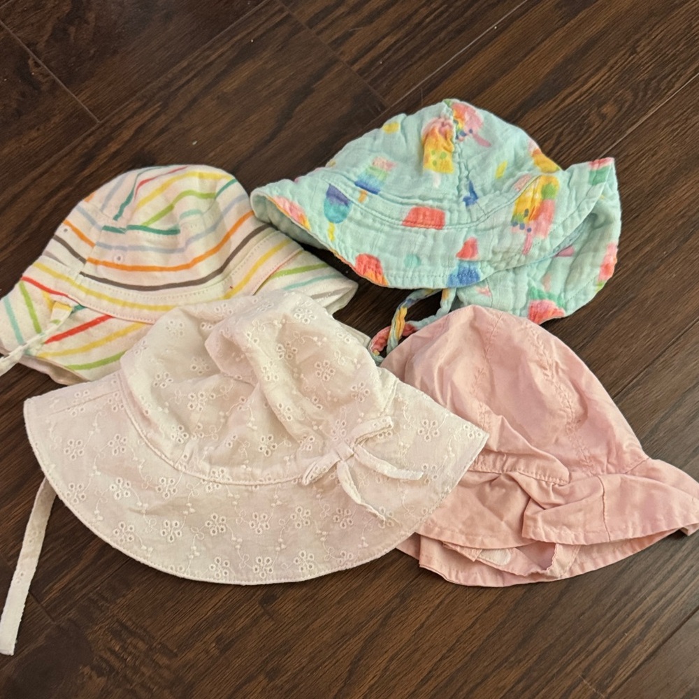 Angel Dear Kids Pastel and Pink Sun Hats